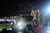 Berita Foto : Panglima TNI Hadiri Parade Senja dan Penurunan Bendera Dipimpin Presiden RI Prabowo Subianto
